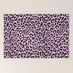 2000s leopard-black on palest pink Welcome Mat