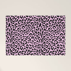 2000s leopard-black on palest pink Welcome Mat