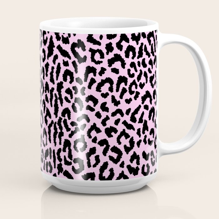 2000s leopard-black on palest pink Coffee Mug