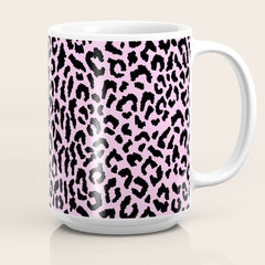 2000s leopard-black on palest pink Coffee Mug