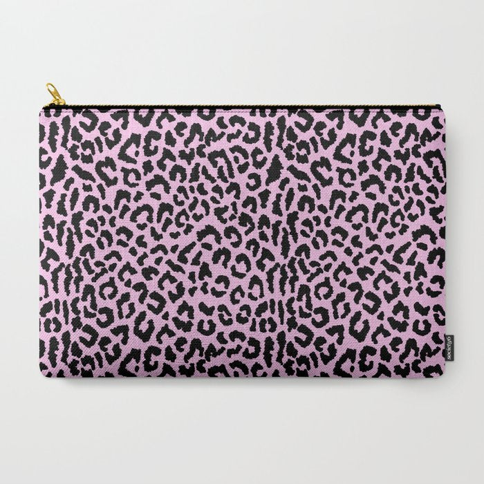 2000s leopard-black on palest pink Carry All Pouch