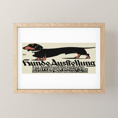 1905 German Dog Show Dachshund Poster Mini Art Print