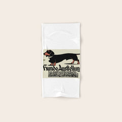 1905 German Dog Show Dachshund Poster Bath Towel