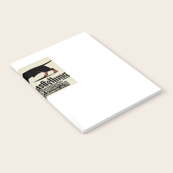 1905 German Dog Show Dachshund Poster Notebook