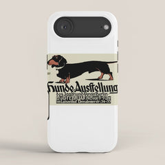 1905 German Dog Show Dachshund Poster iPhone Case