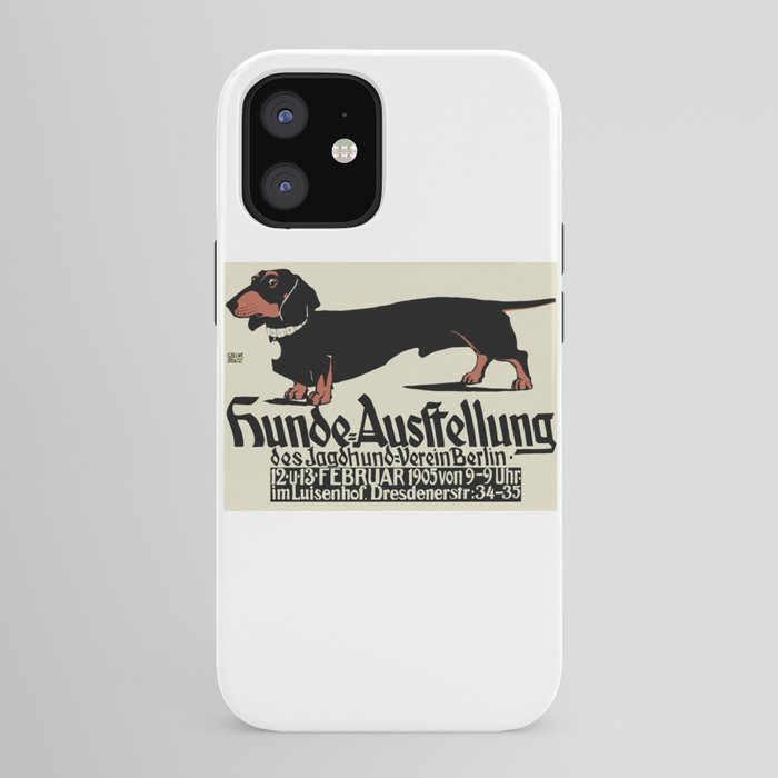 1905 German Dog Show Dachshund Poster iPhone Case