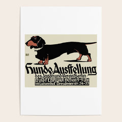 1905 German Dog Show Dachshund Poster Poster