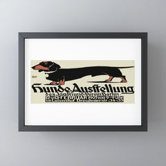 1905 German Dog Show Dachshund Poster Mini Art Print