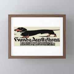 1905 German Dog Show Dachshund Poster Mini Art Print