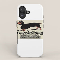 1905 German Dog Show Dachshund Poster iPhone Case
