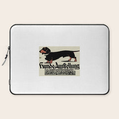 1905 German Dog Show Dachshund Poster Laptop Sleeve