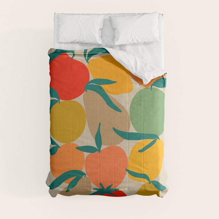 2025 RETRO FRUIT MARKET CALENDAR Comforter