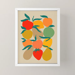 2025 RETRO FRUIT MARKET CALENDAR Mini Art Print