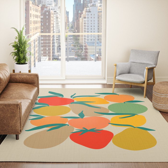 2025 RETRO FRUIT MARKET CALENDAR Rug