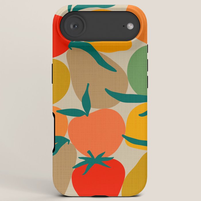 2025 RETRO FRUIT MARKET CALENDAR iPhone Case