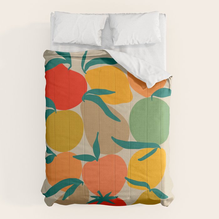 2025 RETRO FRUIT MARKET CALENDAR Comforter