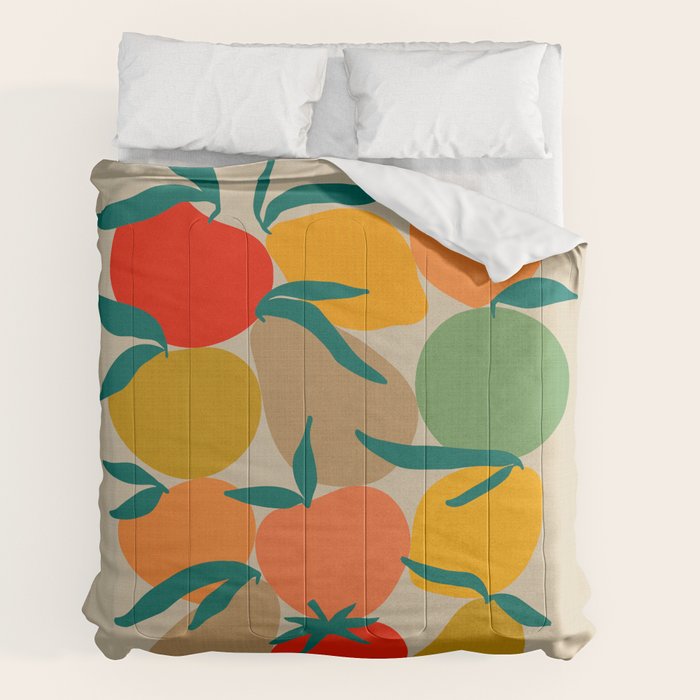 2025 RETRO FRUIT MARKET CALENDAR Comforter