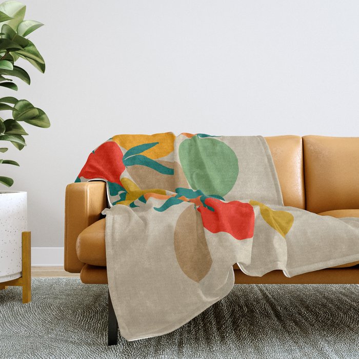 2025 RETRO FRUIT MARKET CALENDAR Throw Blanket
