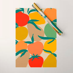 2025 RETRO FRUIT MARKET CALENDAR Wrapping Paper