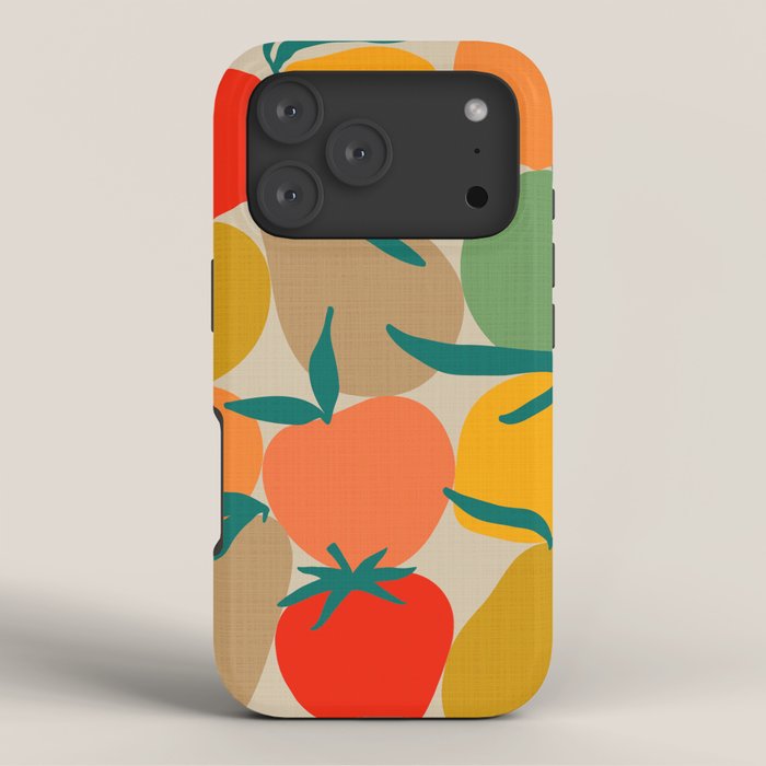 2025 RETRO FRUIT MARKET CALENDAR iPhone Case