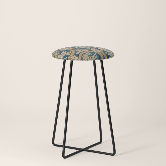 18th Century Spanish Textile Print Stool