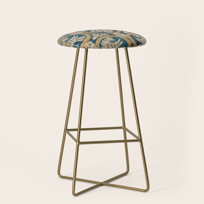 18th Century Spanish Textile Print Stool