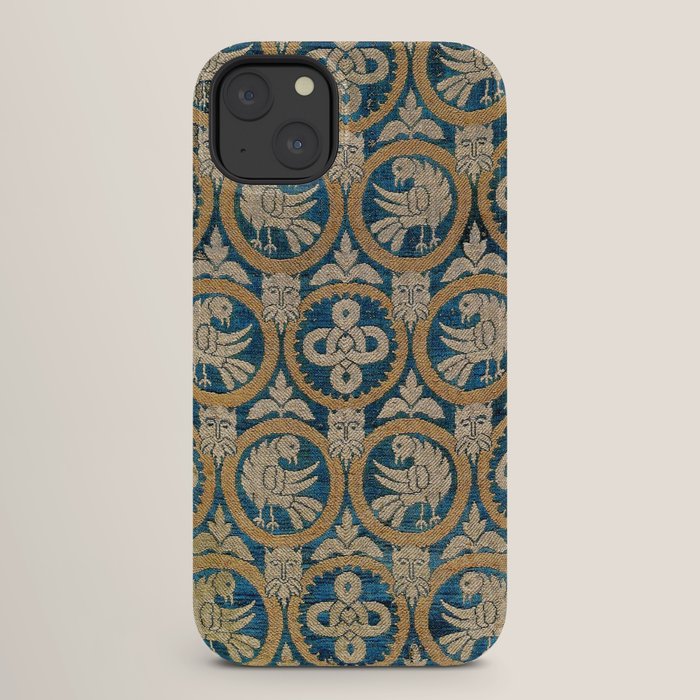 18th Century Spanish Textile Print iPhone Case