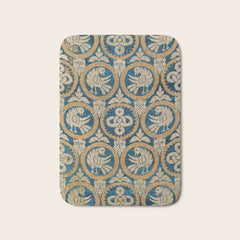 18th Century Spanish Textile Print Bath Mat