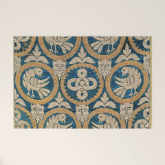 18th Century Spanish Textile Print Welcome Mat