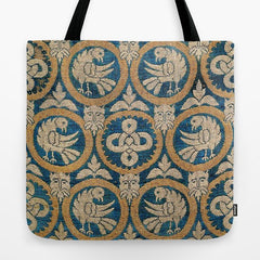 18th Century Spanish Textile Print Tote Bag