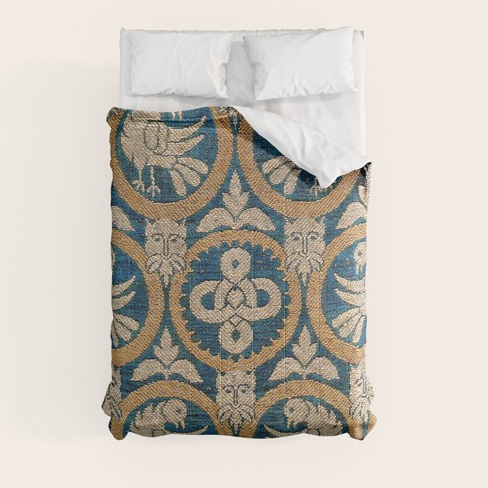 18th Century Spanish Textile Print Comforter