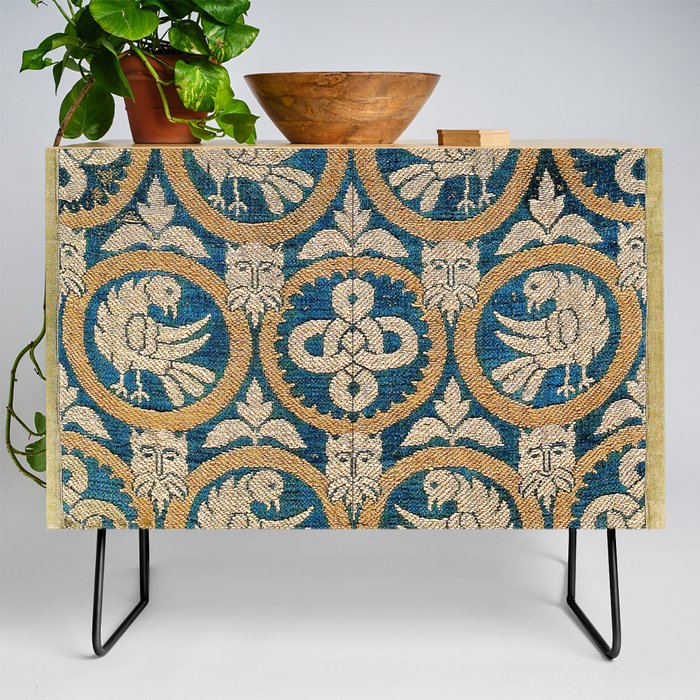 18th Century Spanish Textile Print Credenza