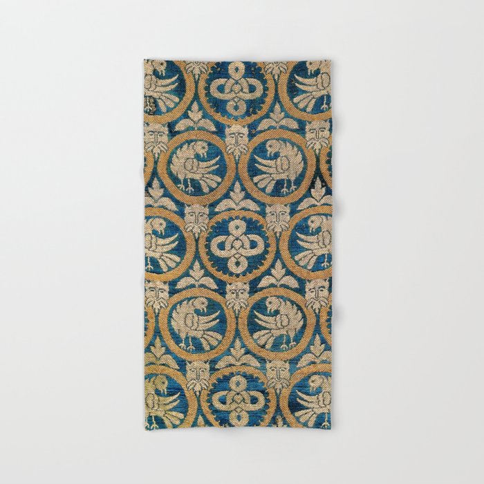 18th Century Spanish Textile Print Bath Towel