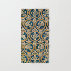 18th Century Spanish Textile Print Bath Towel