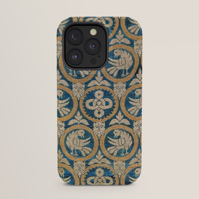 18th Century Spanish Textile Print iPhone Case