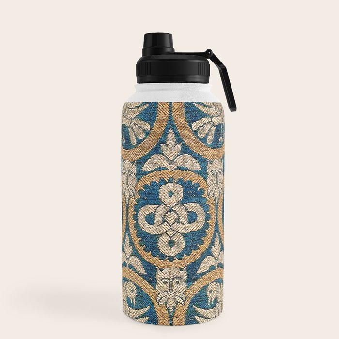 18th Century Spanish Textile Print Water Bottle