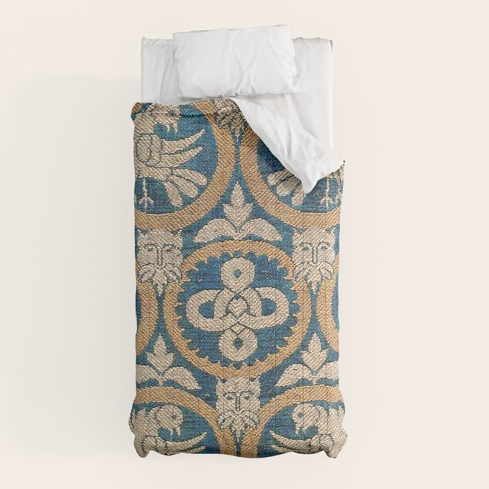18th Century Spanish Textile Print Comforter