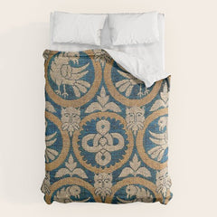 18th Century Spanish Textile Print Comforter