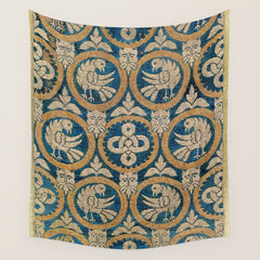 18th Century Spanish Textile Print Wall Tapestry