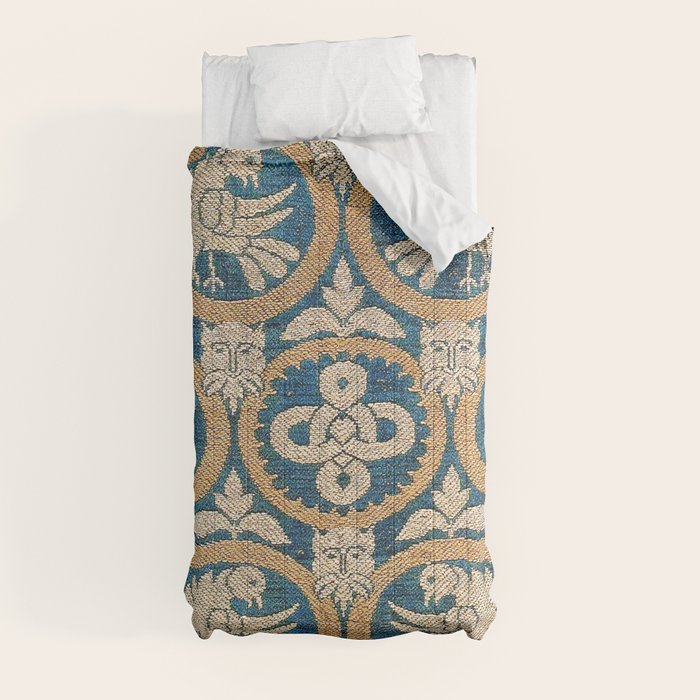 18th Century Spanish Textile Print Comforter