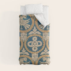 18th Century Spanish Textile Print Duvet Cover