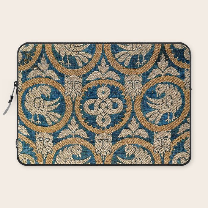 18th Century Spanish Textile Print Laptop Sleeve