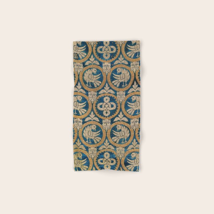 18th Century Spanish Textile Print Bath Towel