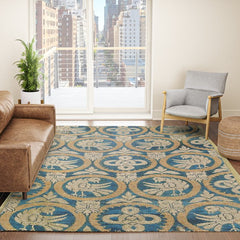 18th Century Spanish Textile Print Rug