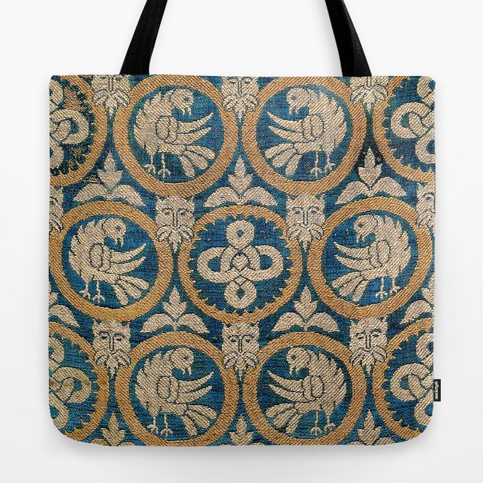 18th Century Spanish Textile Print Tote Bag