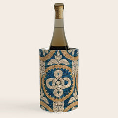 18th Century Spanish Textile Print Wine Chiller