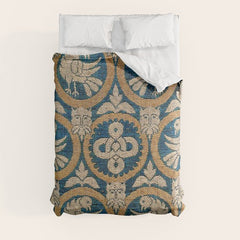 18th Century Spanish Textile Print Comforter