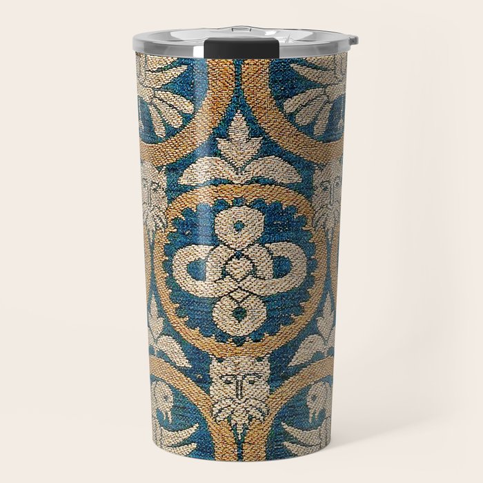 18th Century Spanish Textile Print Travel Mug