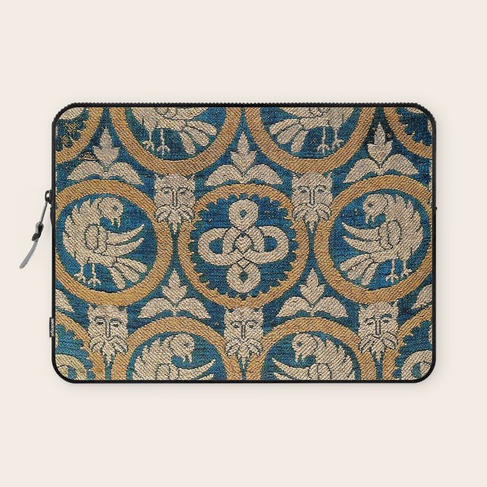 18th Century Spanish Textile Print Laptop Sleeve