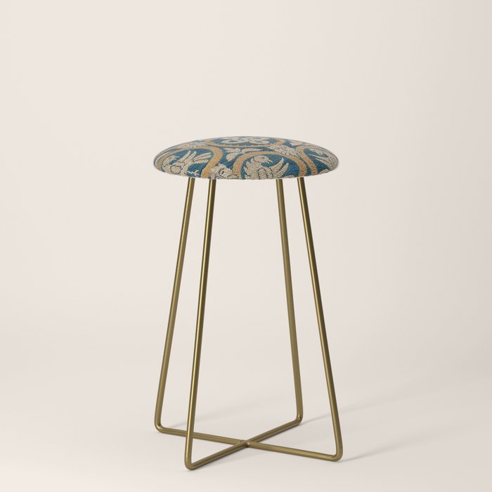 18th Century Spanish Textile Print Stool